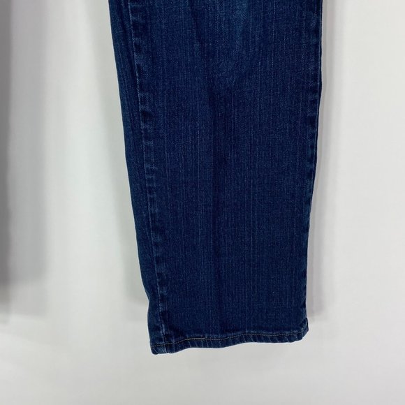 Lee 6 Long Jeans Relaxed Straight Leg At the Waist Dark Wash Denim Inseam 32 - Picture 4 of 10